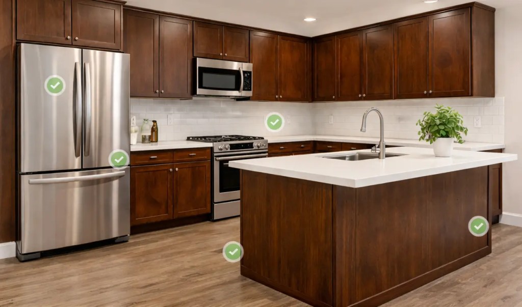 move out clean details kitchen