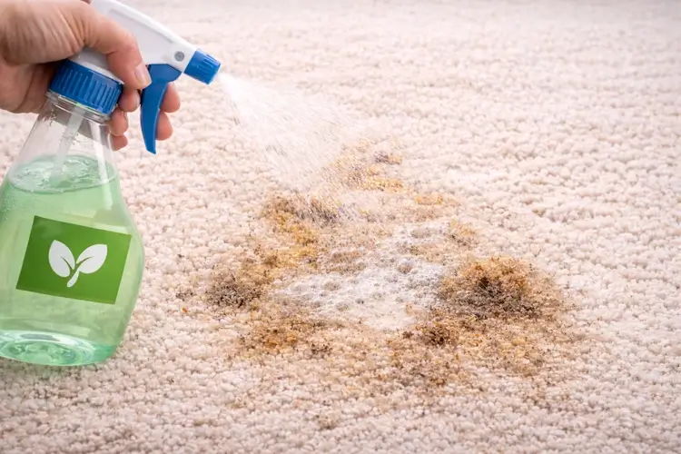 cleaning high traffic carpet areas in living room